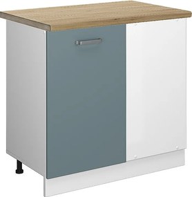 Szafka narożna niebiesko-szary 86x60x81.6 r-line