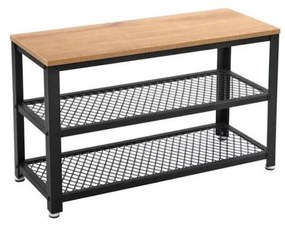 Szafka na buty DAVOR brązowa/czarna