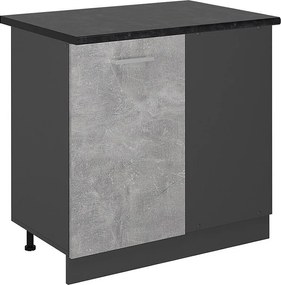 Szafka narożna beton 86x60x81.6 r-line