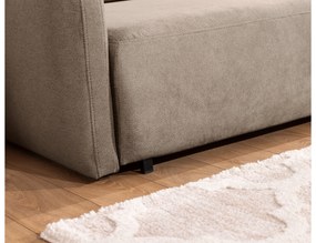 Sofa Zeldia 155 z funkcją spania - brązowy szenil hydrofobowy Spring 1110