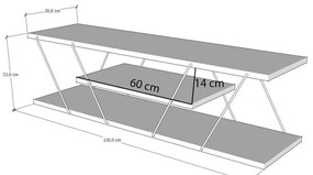 Stolik pod telewizor Canaz Gold