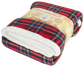 B.E.S. Petrovice Kocyk dla niemowląt Buffalo wkratkę czerwono-zielony, 150 x 200 cm