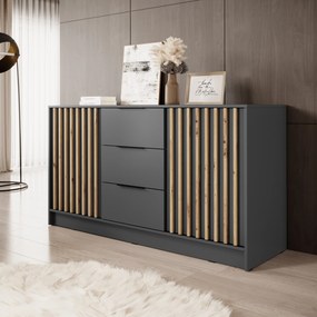 Komoda NELIANA 155 cm do Salonu Sypialni Grafit