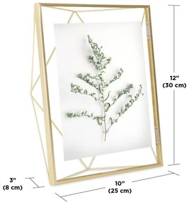 Metalowa ramka stojąca/ścienna w kolorze złota 25x30 cm Prisma – Umbra