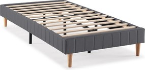 Podstawa kolumny z tapicerką Eris 90x190 cm w kolorze ciemnoszarym