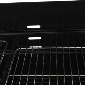 Grill ogrodowy z drewnianą półeczką BBQ