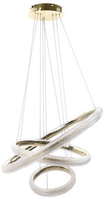 LAMPA SUFITOWA WISZĄCA LED LHJ042-CP3 ZŁOTA
