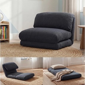 Fotel rozkładany MCW-E68,  ciemnoszary