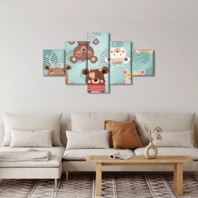 Obraz - Wesołe niedźwiadki (125x70 cm)