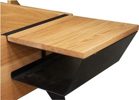 Stolik nocny 33x45x14 cm Dąb kana be-0587