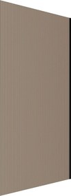 Ścianka prysznicowa WALK IN FIX brązowa prostokątna ryflowana 8 mm WELLE Classic Brown MASSI| Różne rozmiary : Kolor profili kabiny - złoty, Szerokość ścianki - 80 cm, Typ montażu - WALK in FIX (Do ściany)