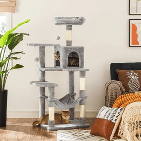 Drapak dla kota DÁRIUS, 55x45x143 cm, jasnoszary SongmicsHome