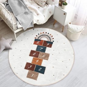 Kremowy dywan dziecięcy ø 80 cm Comfort – Mila Home