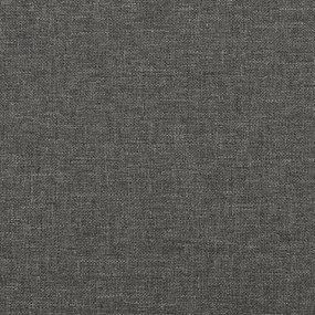 Zagłówek do łóżka z materacem sprężynowym 90 cm ciemnoszary
