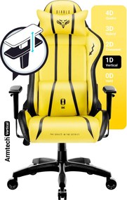 Fotel gamingowy Diablo X-One 2.0 Normal Size Electric Yellow Edition