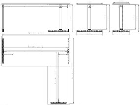 Biurko PRIMO BETA L, 1800 x 1800 mm, podstawa szara, biały