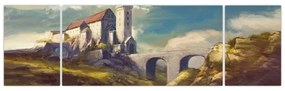 Obraz - Średniowieczny zamek (170x50 cm)