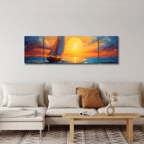 Obraz - Żaglówki (170x50 cm)
