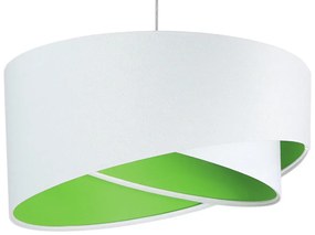 Biało-zielona elegancka lampa wisząca - EX990 Globis 3X