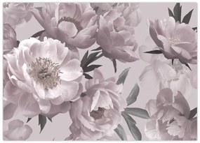 Obraz - Vintage kwiaty piwonii (70x50 cm)