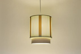 Lampa wisząca DUO LAMI LINE 30 zielona/beżowa BPS KONCEPT