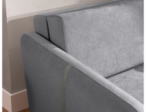 Sofa Zeldia 155 z funkcją spania - szary szenil hydrofobowy Spring 1102