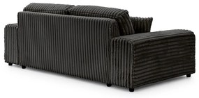Ciemnoszara sztruksowa sofa 213 cm Justin – Ropez