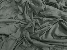 PrzytulneMieszkanie.pl Prześcieradło jersey ciemnozielone 180 x 200 cm