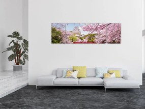 Obraz wiśni japońskiej (170x50 cm)