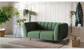 Ciemnozielona sofa 170 cm Shel – Ghado