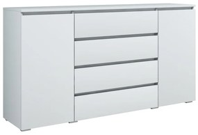 Bardzo pojemna komoda z szufladami 184 cm - biały mat