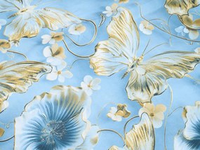 PrzytulneMieszkanie.pl PrzytulneMieszkanie.pl Pościel z mikrofibry CELESTIA niebieska Rozmiar pościeli: 70 x 90 cm | 140 x 200 cm