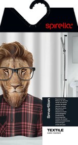 Zasłona prysznicowa 180x200 cm Smartlion – Spirella