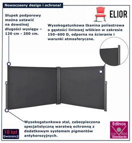 Automatycznie zwijana markiza boczna F1-M82
