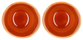 Pomarańczowe kamionkowe kubki na espresso zestaw 2 szt. 80 ml Styles – Villa Collection