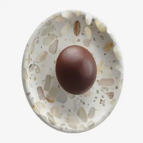 Kinkiet Ścienny Ø25 Cm Led Giuliano Beżowe Terrazzo - Sklum