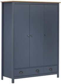 Trzydrzwiowa szara szafa D4-W03