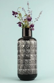 Wazon ceramiczny YL711 Zuba , czarno-biały
