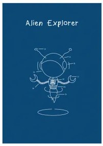 Plakat 70x50 Cm Luminescencyjny Esttels Alien Explorer - Sklum