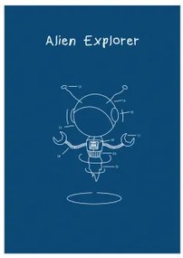 Luminescencyjny Plakat (70x50 Cm) Esttels Alien Explorer - Sklum