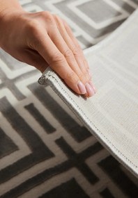 Dywan nowoczesny Perles romby szaro-kremowe 200 cm x 280 cm