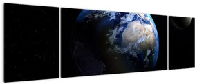 Obraz planety Ziemia (170x50 cm)