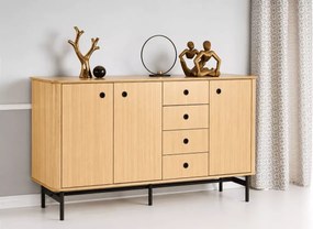 Komoda Smarto w optyce dębu naturalnego