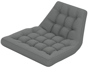 Outsunny Poduszka na siedzenie zewnętrzne, Poduszka do kosza wiszącego i krzeseł bujanych, Poduszka do zewnętrznego użytku, Szara