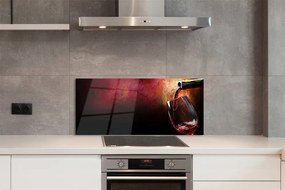 Panel szklany do Kuchni Klasyczne Czerwone Wino