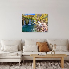 Obraz - Wejście na wodospady (70x50 cm)