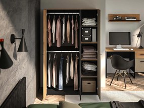 Szafa 120 cm z drążkami i półkami Colt 01 do pokoju młodzieżowego