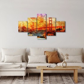 Obraz - Golden Gate, San Francisco, Kalifornia (125x70 cm)