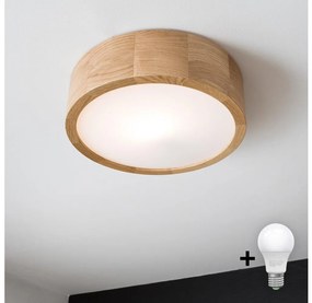 Brilagi - LED Plafon CARVALHO 1xE27/60W/230V dąb śr. 27,5 cm