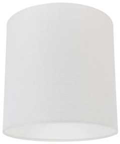 Abażur z tkaniny biały 25/25/25